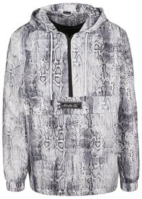 MisterTee Herren Allwetterjacke "MisterTee Herren Mister Tee Snake Windbreaker", grau, casual, Gr. L, unifarben, 100% Baumwolle, Jacken
