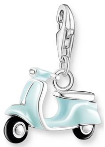 Thomas Sabo Damen Charm-Einhänger "Vespa, 1937-041-7, 1992-007-9", schwarz, Silber 925 (Sterlingsilber), Charms
