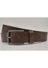 AnnaMatoni Damen Ledergürtel, braun, casual, Gr. 85, unifarben, Rindsleder, Gürtel, mit silberner Schließe
