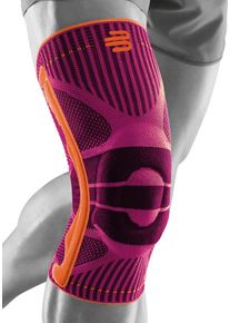 Bauerfeind Herren Kniebandage "Knee Support", Gr. XS, pink, Obermaterial: 57% Baumwolle, 41% Polyester, 2% Elasthan, Bandagen