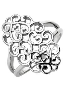 Jobo Damen Fingerring, 62, Silber 925 (Sterlingsilber), silber, Silber 925 (Sterlingsilber), Fingerringe, 925 Silber mit breitem Kopf