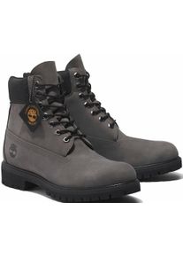 Timberland Schnürboots "6in Premium Boot", Gr. 47,5, grau, Leder, sportlich, Schuhe, Winterstiefel, Schnürstiefel, Winterschuhe