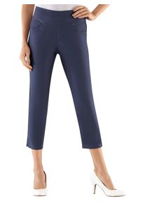 Casual Looks Damen Stretch-Hose, blau, Gr. 20, unifarben, 72% Viskose, 25% Polyamid, 3% Elasthan, Hosen