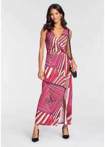 Melrose Damen Maxikleid, pink, feminin, Gr. 36, Jersey, Obermaterial: 95% Polyester, 5% Elasthan, Kleider, mit V-Ausschnitt - NEUE KOLLEKTION