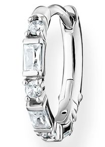 Thomas Sabo Damen Single-Creole "farbige Steine, weiße Steine, CR666-051-14, CR666-414-14, CR666-488-7", Silber 925 (Sterlingsilber), bunt, Silber