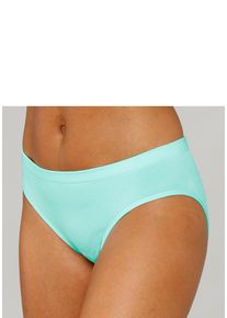 Lascana Damen Slip, Gr. 32, blau, Jersey, Obermaterial: 58% Baumwolle, 39% Polyamid, 3% Elasthan, Unterhosen, aus angenehm weicher Baumwolle