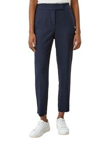 Damen 7/8-Hose, blau, elegant, Gr. 46, s.Oliver BLACK LABEL, unifarben, Web, Obermaterial: 47% Polyester, 47% Viskose, 6% Elasthan, Hosen, mit