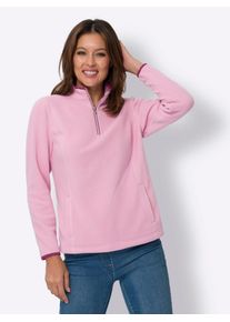 Classic Basics Damen Fleecejacke, rosa, Gr. 40, unifarben, 100% Polyester, Jacken