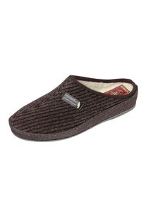 Schawos Herren Pantoffel, Gr. 41, braun, Textil, Schuhe