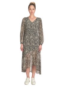 Damen Jerseykleid "KIP", beige, feminin, Gr. XS, Le Temps Des Cerises, bedruckt, 100% Polyester, Kleider, mit toller Allover-Musterung