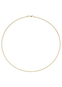 Jobo Damen Halsreif, Silber 925 (Sterlingsilber), L: 50cm, gold, Silber 925 (Sterlingsilber), Halsketten, 925 Silber vergoldet 50 cm 1,5 mm