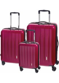 Check.In Trolleyset "London 2.0", lila, Koffer-Sets, Kofferset, Gepäckset, klein mittel groß, Handgepäck, Aufgabegepäck