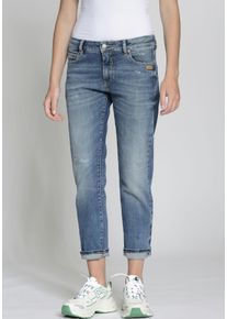 Gang Damen Boyfriend-Jeans "94NADIA", blau, casual, Gr. 28, Denim/Jeans, Obermaterial: 92% Baumwolle, 6% Polyester, 2% Elasthan, Jeans, 5-Pocket