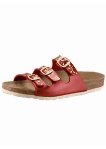 Bio Time Damen Pantolette, Gr. 37, rot, Synthetik, sportlich, Schuhe