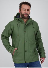 DEPROC Active Herren Regenjacke "Friesennerz GANDER MEN", grün, sportlich, Gr. XL, Obermaterial: 100% Polyurethan; Futter: 100% Polyester, Jacken,