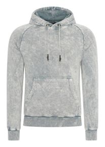 Rusty Neal Herren Kapuzensweatshirt, grau, casual, Gr. XL, unifarben, 100% Baumwolle, Sweatshirts, in verwaschenem Design