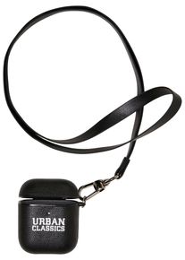 Urban Classics Damen Edelstahlkette "Urban Classics Unisex Earphone Case Necklace", one size, schwarz, Halsketten