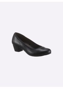 Jana Damen Pumps, Gr. 40, schwarz, Lederimitat, feminin, Schuhe