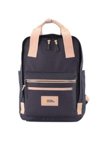 Cityrucksack "LEGEND", National Geographic, grau, Kunstfaser, casual, Rucksäcke, Mit gepolstertem Laptopfach