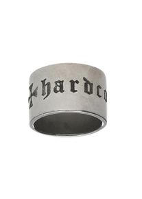 Herren Fingerring "geschwärzt, Edelstahl", 60, Edelstahl, silber, Walz Hardcore Cycles, Edelstahl, Fingerringe