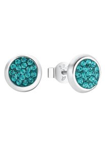 Amor Damen Paar Ohrstecker "9892983", Silber 925 (Sterlingsilber), blau, Silber 925 (Sterlingsilber), Ohrringe, mit Zirkonia (synth.)