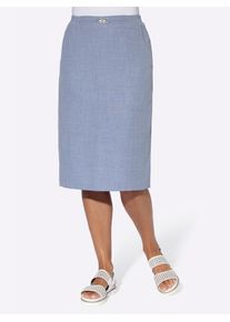 Classic Basics Damen Schlupfrock, blau, Gr. 20, meliert, 100% Polyester, Röcke