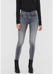 Véro Moda VERO MODA Damen Skinny-fit-Jeans "VMLUX MR SLIM JEANS", blau, Basic, Gr. XS, Denim/Jeans, Obermaterial: 92% Baumwolle, 6% Elastomultiester, 2%