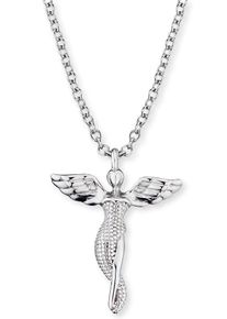 Engelsrufer Damen Kette mit Anhänger "Engel, ERN-LILANGELE, RN-LILANGEL-G, ERN-LILANGEL-R", Silber 925 (Sterlingsilber), L: 44cm, silber, Silber 925