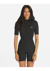 Billabong Damen Neoprenanzug "2/2mm Synergy", schwarz, Gr. 4, 87% Polyester, 13% Elasthan, Sportanzüge