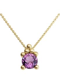 Firetti Damen Ketten-Anhänger "Schmuck Geschenk Gold 333 Halsschmuck Anhänger Kette Edelstein Solitär", Gelbgold 333, 0,75 g, bunt, Gelbgold 333,