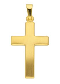 Adelia´s ADELIA ́S Damen Ketten-Anhänger "585 Gold Kreuz Anhänger", Gold, gold, Gold, Schmuckanhänger, Goldschmuck für Damen & Herren