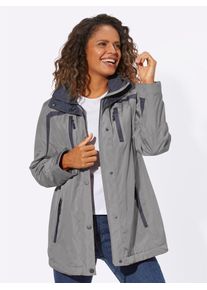 Casual Looks Damen Funktionsjacke, grau, Gr. 18, unifarben, 100% Polyester, Jacken