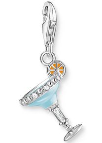 Thomas Sabo Damen Charm-Einhänger "Cocktail blau, 1930-041-7", blau, Silber 925 (Sterlingsilber), Charms, mit Zirkonia (synth.)