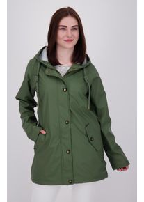 DEPROC Active Damen Regenjacke "Friesennerz ANKERGLUT HVN", grün, casual, Gr. 42, Obermaterial: 100% Polyurethan; Futter: 100% Polyester, Jacken,