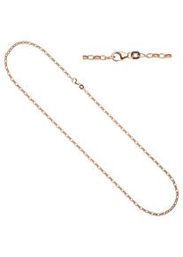 Jobo Damen Kette ohne Anhänger, Silber 925 (Sterlingsilber), L: 45cm, rosa, Silber 925 (Sterlingsilber), Halsketten, Ankerkette 925 Silber roségold
