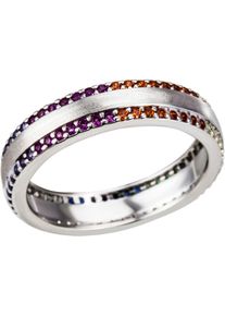 Firetti Damen Fingerring "Schmuck Geschenk Silber 925 Silberring Ring", 58, Silber 925 (Sterlingsilber), 4,8mm, bunt, Silber 925 (Sterlingsilber),