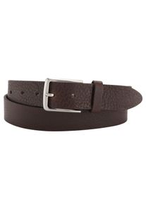 Bernd Götz BERND GÖTZ Damen Ledergürtel, braun, casual,Basic,modisch,klassisch, Gr. 105, unifarben, Leder, Gürtel, mit dekorativer Narbenstruktur