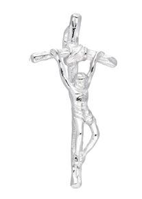 Adelia´s ADELIA ́S Damen Ketten-Anhänger "925 Silber Kreuz Anhänger Korpus", Silber 925 (Sterlingsilber), silber, Silber 925 (Sterlingsilber), Schmuckanhänger,