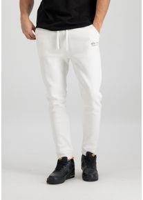 Herren Jogginghose "Alpha Industries Men - Jogger Organics EMB Jogger", weiß, Gr. XXXL, Alpha Industries, Obermaterial: 100% Baumwolle, Hosen