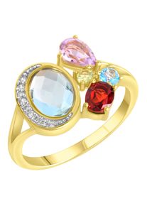 Firetti Damen Fingerring "Schmuck Geschenk Silber 925 Silberring Mix", 16, Silber 925 (Sterlingsilber), 2mm, bunt, Silber 925 (Sterlingsilber),