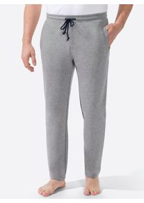 Hajo Herren Trainingshose, grau, Gr. 24, unifarben, 62% Baumwolle, 33% Polyester, 5% Elasthan, Hosen