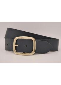 AnnaMatoni Damen Ledergürtel, blau, casual, Gr. 90, unifarben, Rindsleder, Gürtel, mit goldener Schließe