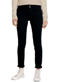 Tom Tailor Damen Skinny-fit-Jeans "Alexa Skinny", schwarz, casual, Gr. 27, Denim/Jeans, Obermaterial: 42% Baumwolle, 34% Polyester, 22% Viskose, 2%