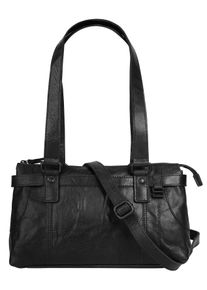 SPIKES & SPARROW Damen Henkeltasche, SPIKES & SPARROW, schwarz, Leder, vintage, Taschen, echt Leder