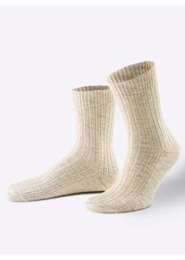 wäschepur WÄSCHEPUR Damen Socken, Gr. 1, beige, 78% Baumwolle, 20% Polyester, 2% Elasthan, Socken