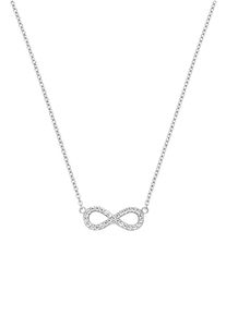 s.Oliver Damen Kette mit Anhänger "Infinity/Unendlichkeitsschleife, 2032880, 2032881, 2032882", Silber 925 (Sterlingsilber), L: 45cm, bunt, Silber