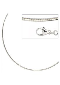 Jobo Damen Halsreif, Silber 925 (Sterlingsilber), L: 50cm, silber, Silber 925 (Sterlingsilber), Halsketten, 925 Silber 50 cm 1,5 mm