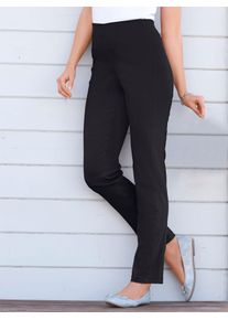 Stehmann Damen Dehnbund-Hose, schwarz, Gr. 19, unifarben, 72% Viskose, 25% Polyamid, 3% Elasthan, Hosen