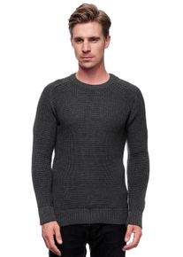 Rusty Neal Herren Strickpullover, grau, casual, Gr. XL, unifarben, 50% Baumwolle, 50% Polyacryl, Pullover, in sportlichem Design
