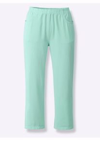 Classic Basics Damen Caprihose, blau, Gr. 40, unifarben, 100% Baumwolle, Hosen
